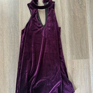 Purple Velvet Dress